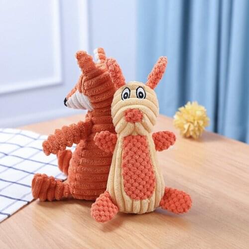 Dog Toys Funny Cute Cartoon Bite Resistant Plush Squeaky Toy Pet Chew Toy For Dogs Puppy Cats Pet Interactive Toys Pet Partner