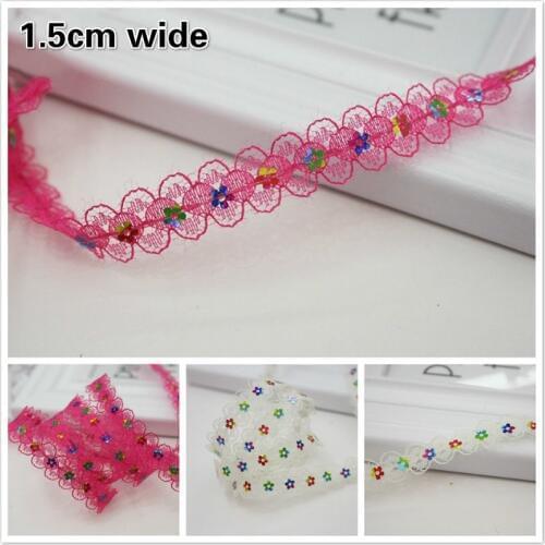 Water-soluble Embroidery Sequin Lace DIY Girls Children Hats Headdress Bows Bouquet Gift Box Decoration Sexy Lingerie Bra Ribbon