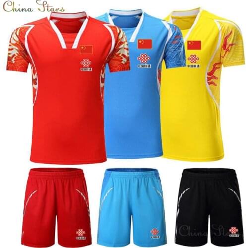 Men Women Boys CHINA Dragon table tennis Jerseys Shorts Suits , ping pong Clothes, table tennis Kits Shirts , PingPong Clothing