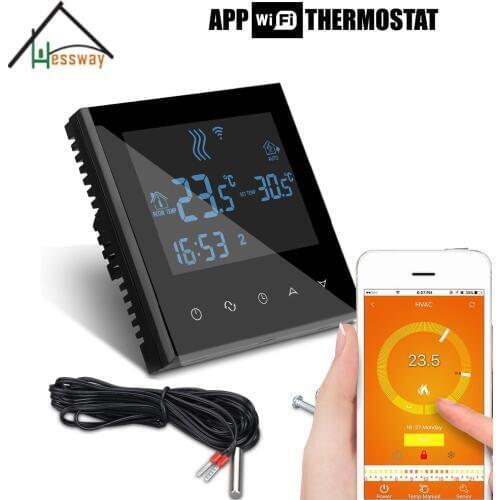 220V 110V 3KW room thermostat wifi for Underfloor heating load for APP ISO Android