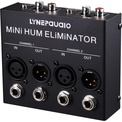 Compact Hum Eliminator Box 4-Channel Hum Destroyer Passive Buzz Destroyer Noise Canceller with RCA channel of Musical Instrument