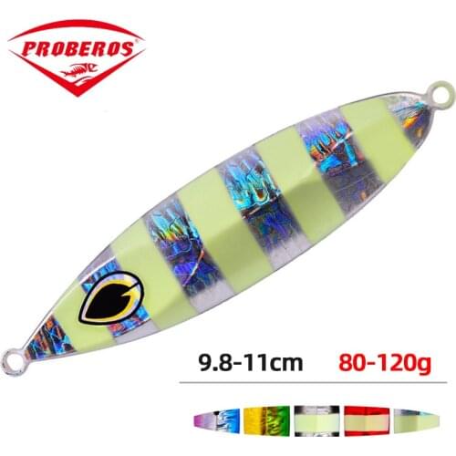 Metal Jig Fishing Lure Weights 80-120g Metal Fishing Luminous Bait Saltwater Lures Articulos De Pesca Isca Artificial Fake Fish
