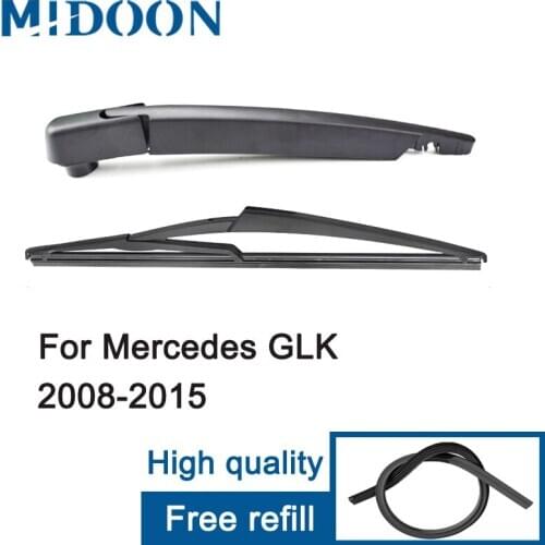 MIDOON Wiper 12" Rear Wiper Blade & Arm Set Kit For Mercedes GLK 200 220 330 350 CDI 4Matic X204 2015 2014 2013 2012 2011 2010