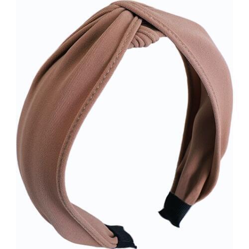 Fashion Solid Color Headbands for Women Headdress Korea Twisted Cloth Hairbands for Girls Hair Accessories