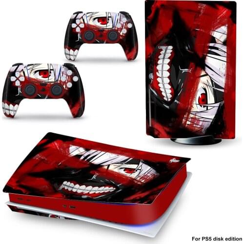 Evil PS5 Standard Disc Edition Skin Sticker Decal Cover for PlayStation 5 Console & Controller PS5 Skin Sticker Vinyl
