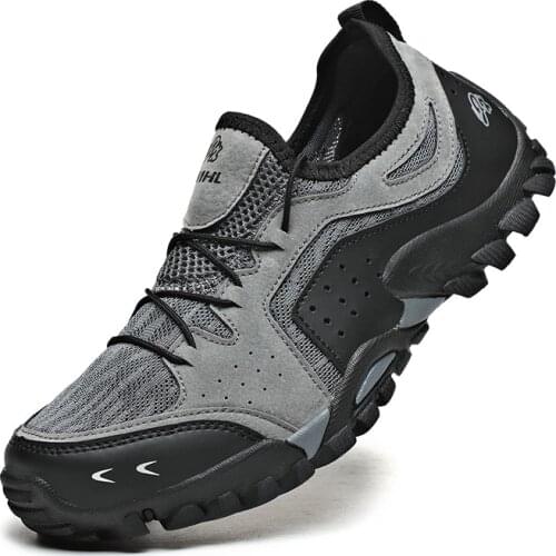 2021 Summer New Hiking Shoes Fashion Trend Mesh Breathable Travel Camping Shoes MTB Non-Slip Ultralight Off-Road Shoes