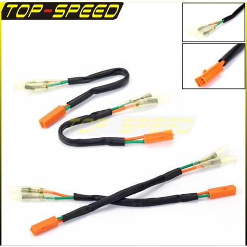 OEM Turn Signal Wiring Harness Connectors for Kawasaki Ninja ZX ZR ER650 ER-6N ZX-6R ZX9R Z750 Z800 EX650 EX250 ZX600 Adapter