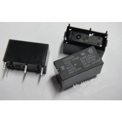Original G6B-1174P-US-24VDC 8A 250VDC relays