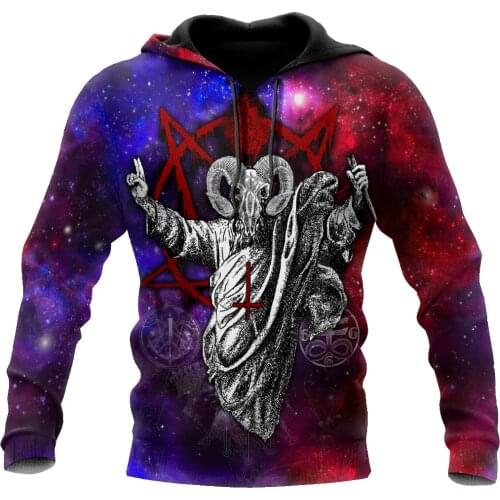 PLstarCosmos 3Dprint Newest Satan Satanic Gothic Devil Art Harajuku Streetwear Funny Awsome Casual Hoodie/Sweatshirt/Zip Style13