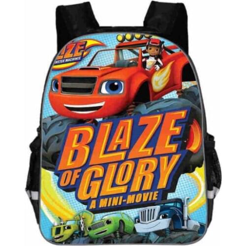 Blaze And The Monster Machine Backpack Boy Cartoon School Bags Orthopedic Backpack School Bags forBags for Boys and Girl Mochila