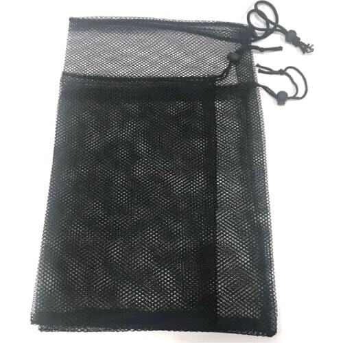 2pcs Rope Black Aquarium Mesh Bag Aquarium Pond Filter Net Bag For Bio Ball Carbon Media Aquarium Fish Tank Isolation Bag