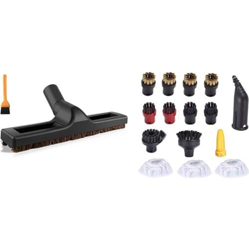 Replacement For Smooth Floor Brush Horsehair Universal Vacuum Cleaner Brush Head With Steam Nozzle Small Round Brushes