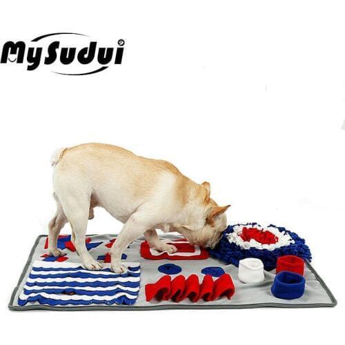 Dog Puzzle Toys Interactive Pet Food Dispenser Toy Slow Feeding Food Mat Training Foraging Sniffing mat snuffelmat feeder pad