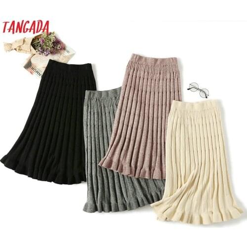 Tangada Women's Knitted Skirts