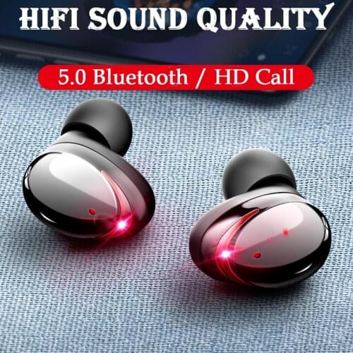 TWS Wireless Bluetooth Earphone Bluetooth 5.0 Headphones HD Call HIFI Sound Bass Auto Matching With 3500mAn Charging Box
