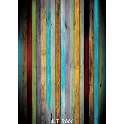 Colorful Wooden Floor Photography Backdrops New Born Baby Baby Shower Backgrounds for Photo Studio Vinyl Cloth Portrait Door