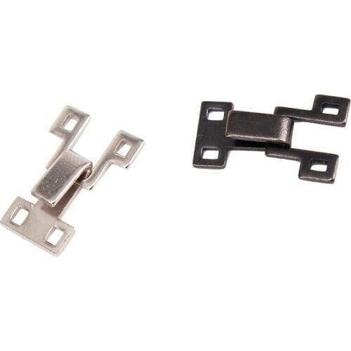 100set Black Gun Metal 20mm x 12mm Closure Waist Extender Hooks & Eyes Clasps Sewing Garment Clasps Hooks for Bra Swimsuit NK287