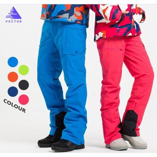 Winter Ski Pants 2019 New Women Outdoor High Quality Windproof Waterproof Warm Couple Snow Trousers Ski Snowboard Pants Brand