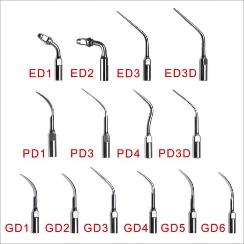 CE Certified 12 Types SKYSEA Dental Ultrasonic Inserts Scaler Endo Perio Tips Fit DTE SATELEC