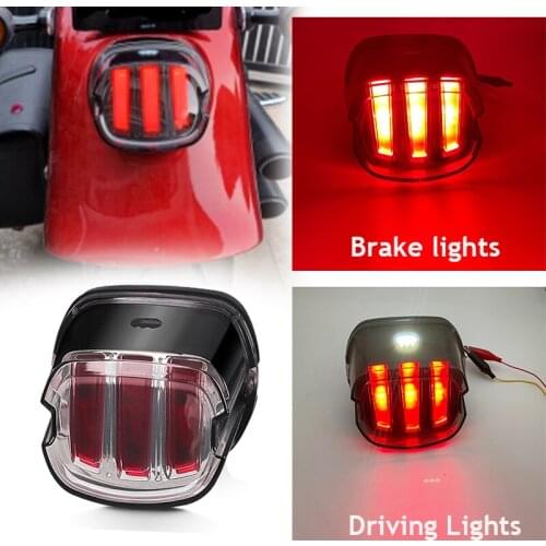 12V Bike Motorcycle Lights Rear Fender Edge Red LED Brake Tail light Motocycle For harle Touring Sportster Eagle Claw Tail Lamp