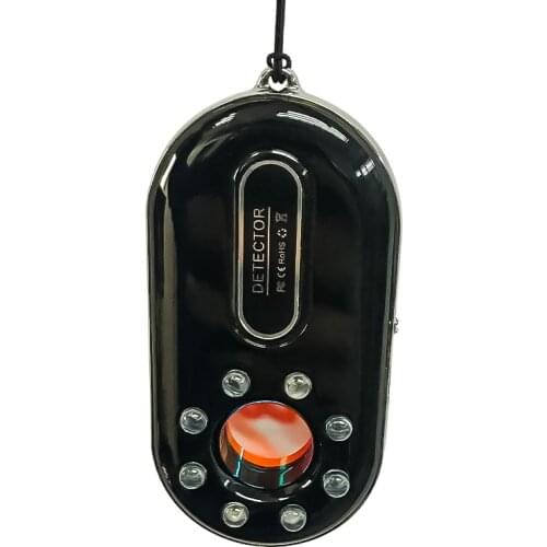 2019 New Arrival Anti Spy Lens Finder Pinhole Camera Anti Spy Bug Detector with Against Theft Vibration Button