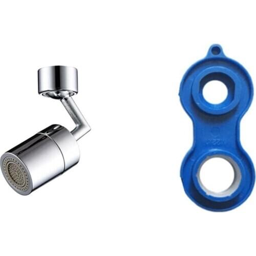 720 Degrees Universal Splash Filter Faucet Spray Head Anti Splash Filter Faucet Movable with Withdrawal Tool