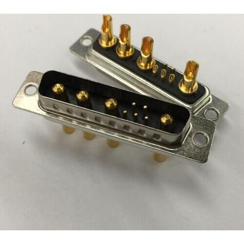 9W4 Male Head Mixed High Current D-SUB Connector Bur Industrial Plug Welding Wire DB Type 5 + 4 Pin Socket