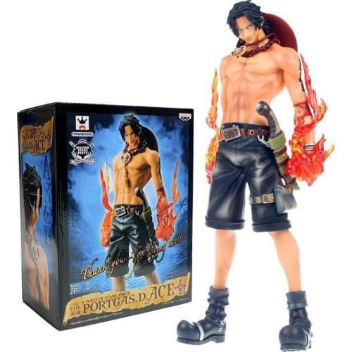 Anime One Piece Ace Fire Fist Fighting Action Figure Juguetes One Piece Portgas D Ace Figura Collectible Model Toys Brinquedos