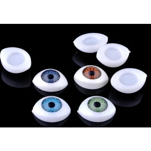 Free shipping 80Pcs(40pair) Half Round Plastic Doll Eye Ball Mix Color BJD EYES 12mm Wholesale Sewing K01098
