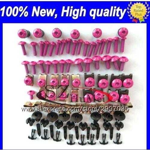 Fairing bolt full bolts kit For KAWASAKI NINJA ZX6R 94 95 96 97 ZX-6R 6 R ZX 6R 1994 1995 1996 1997 Windscreen screw screws Nuts