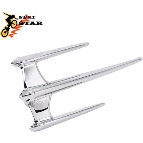 For Honda VTX1300 1800 GL1800 Goldwing Yamaha XVS650 1100 V-Star XVS1300 XV1900 Chrome Motorcycle Front Fender Accent Trim Case