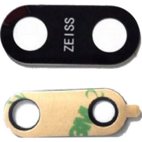For Nokia 7 Plus Black Color Back Camera Glass Lens Cover With Adhesive Sticker