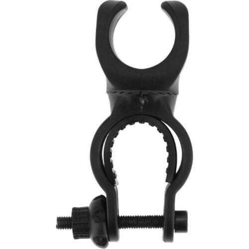 Flashlight Bike Lamp Clip 360 Degree Rotation Torch Lights Clip Easy Rotation Swivel Bicycle Mount Road Bike Headlight