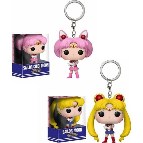Funko POP Pocket Sailor Moon Keychain Sailor Chibi Moon Action Figure Toys