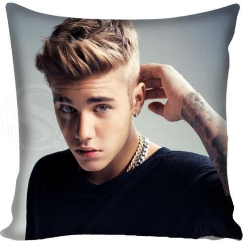 G0309 Hot Sale Custom Justin Bieber Pillowcase Home Hot Pillow Cases 35x35cm 40x40cm Drop Shipping