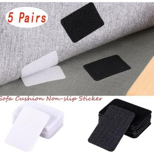 5 pairs Strong magic Self adhesive Carpet Tape for Sofa and Sheets rug fastener hook loop Keep the Corners Flat home supplies