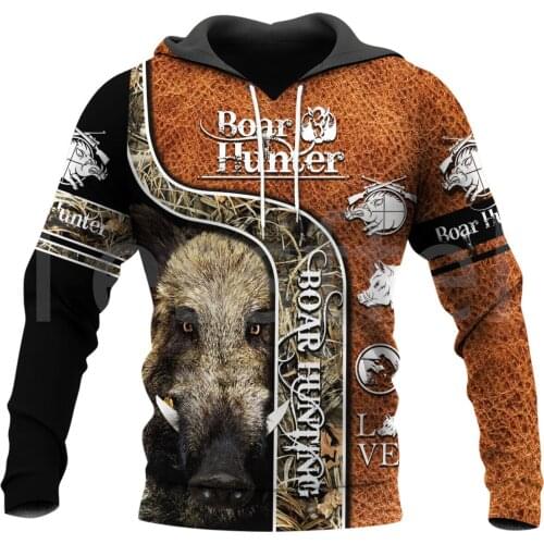 Tessffel Hog Hunting Boar Hunter Animal Camo Tattoo Harajuku Pullover 3DPrint Men/Women Tracksuit Unisex Casual Funny Hoodies N9