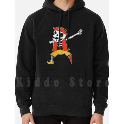 Dabbing Skeleton Pirate Buccaneer Halloween Jolly Roger hoodies long sleeve Skeleton Halloween Funny Dabbing