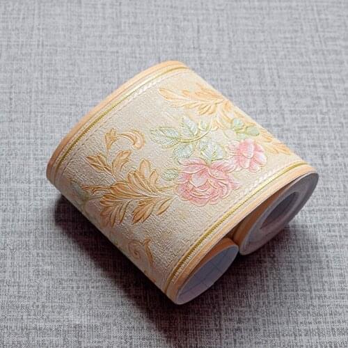 Self-Adhesive Wall Paper Waist Line Stickers Baseboard Wall Stickers Decorative Corner Line Pvc Waterproof Window Sill Decorativ