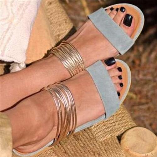 2021 Women Rome Sandals New Summer Hot Retro Wedges Gladiator Non-slip Slippers Ladies Party Office Shoes Beach Sandals Slides
