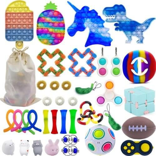 Fidget Toys Anti Stress Set Toy Set Relief Pop it Gift for Adults Girl Children Sensory Stress Relief Antistress Toys