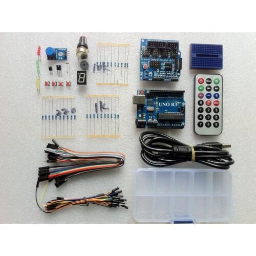[Sintron] NEW! Arduino Uno R3 Board Starter Kit + Sensor Shield + PDF file