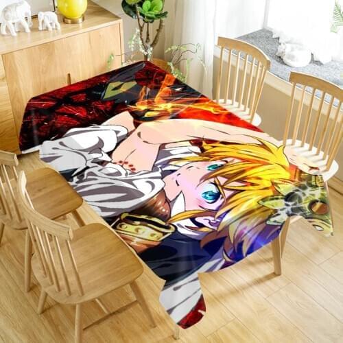 The Seven Deadly Sins Anime Tablecloth Dustproof Dinner Table Cloth Rectangular Wedding Decoration Table Cover Home Textiles