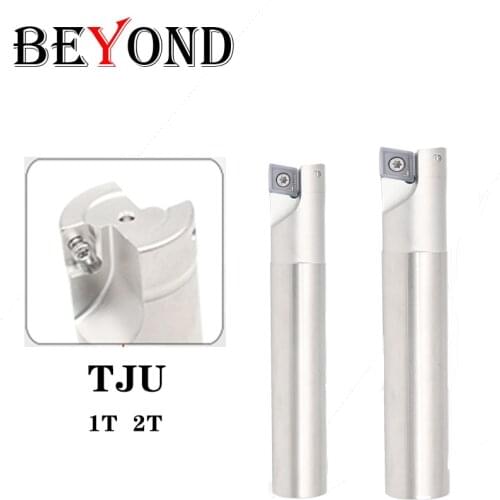 BEYOND TJU TJU10 12 16 20 25 1T 2T Drill Milling Cutter Bar Through The Center End Mill Seismic CNC Tool Holder