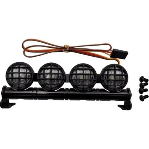 LED Roof Light Bar Spotlight Searchlight for MN D90 D91 D99S MN99S RC Car Upgrade Parts Accessories