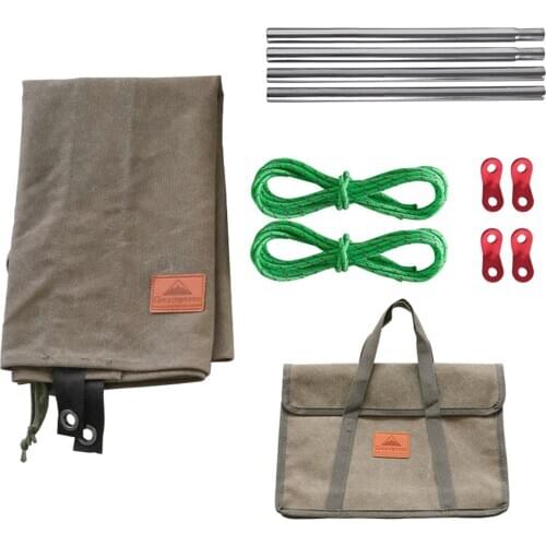 Outdoor Camping campfire windshield Cotton Canvas Windproof Strong Wear-resistant Curtain for Camping Outdoor sport