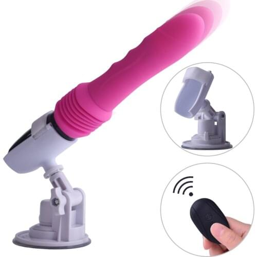 Remote Control Dildo Vibrator, 4.5cm Thrusting Dildo Sex Machine Suction Cup Penis Vibrators For Women, G Spot Vibrador Sex Toys