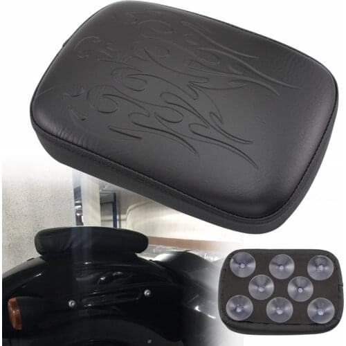 Motorcycle Rear Fender Seat Passenger Seat Pillion 8 Suction Cups Cushion Pad For Harley Softail Sportster Dyna Universal