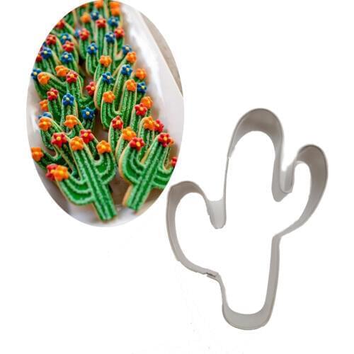 1pcs patisserie reposteria gateau Cactus Moldes Metal Cookie Cutter Kitchen Fondant Cake Decor Tools Cupcake Chocolate Mould DIY