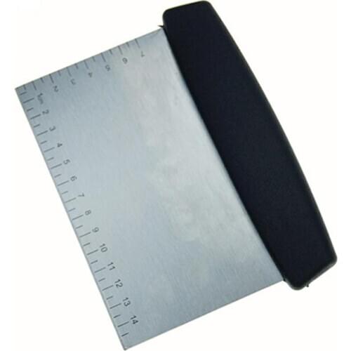 1Pcs Stainless Steel Metal Griddle Scraper Chopper - Great as Dough Cutter for Bread and Pizza Dough